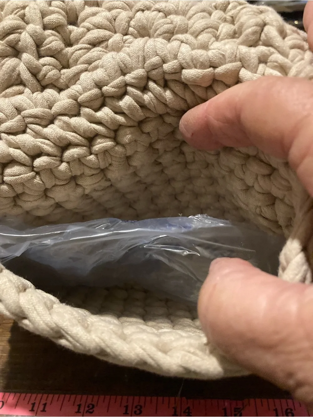 Hand made crocheted purse